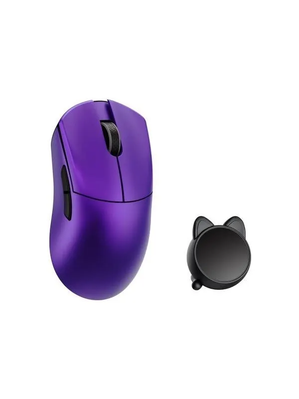 WLMouse HUAN Stainless Magnesium Alloy / Wireless 8K - Gamingmus - Optic - 5 knappar - Lila