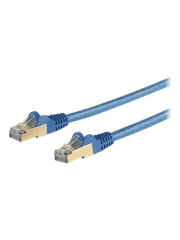 StarTech.com 10m CAT6a Ethernet Cable - Blue RJ45 Shielded Cable Snagless - patch cable - 10 m - blue - Blå - 10m
