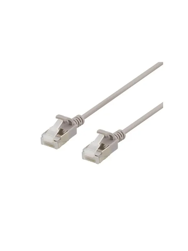 Deltaco patch cable - 1.5 m - grey - Grå - 1m