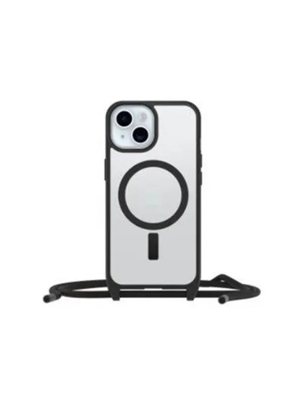 OtterBox React Necklace MagSafe Apple iPhone 16 Black Crystal - clear/black - ProPack