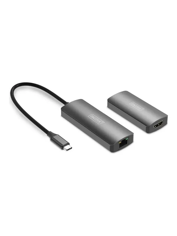 DIGITUS - transmitter and receiver - video/audio/USB extender - HDMI USB-C