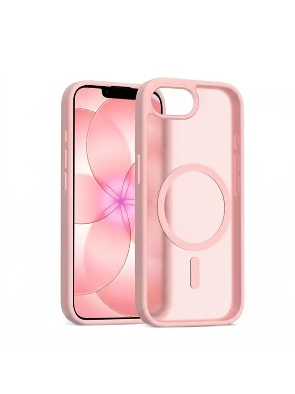 CRONG Hybrid Matte Magnetic - MagSafe Case iPhone 17e - Pink