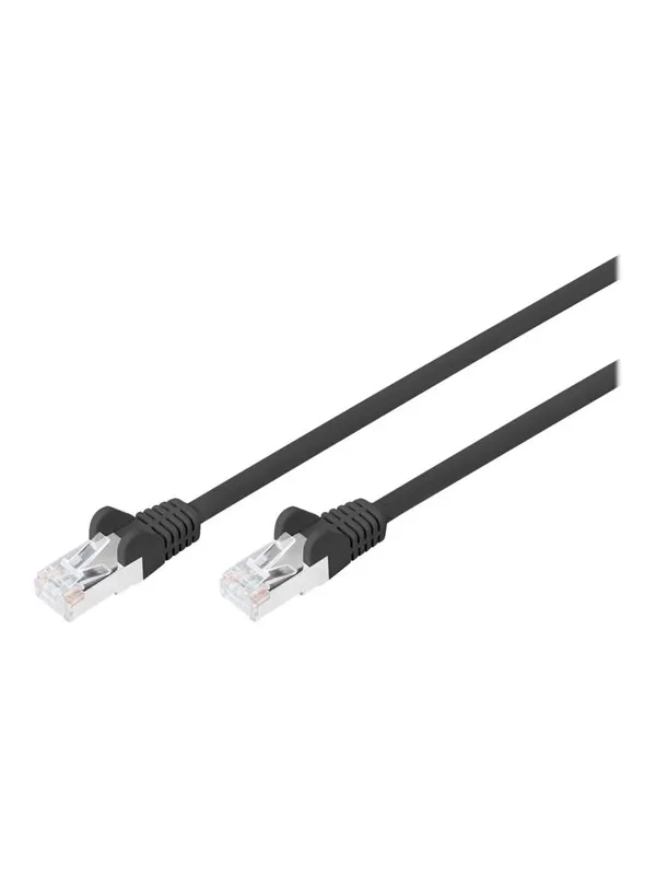 DIGITUS patch cable - 5 m - black - Svart - 5m