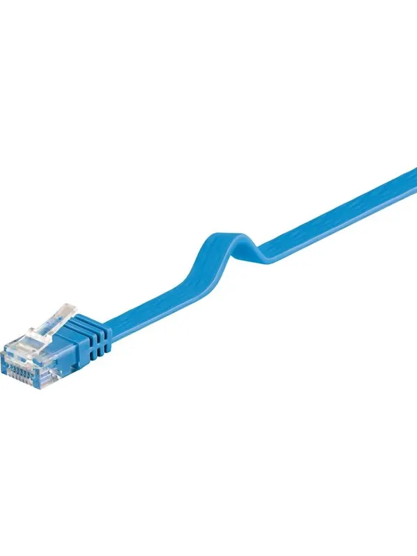 Pro LAN CAT 6 Flat U/UTP - Blå - 1m