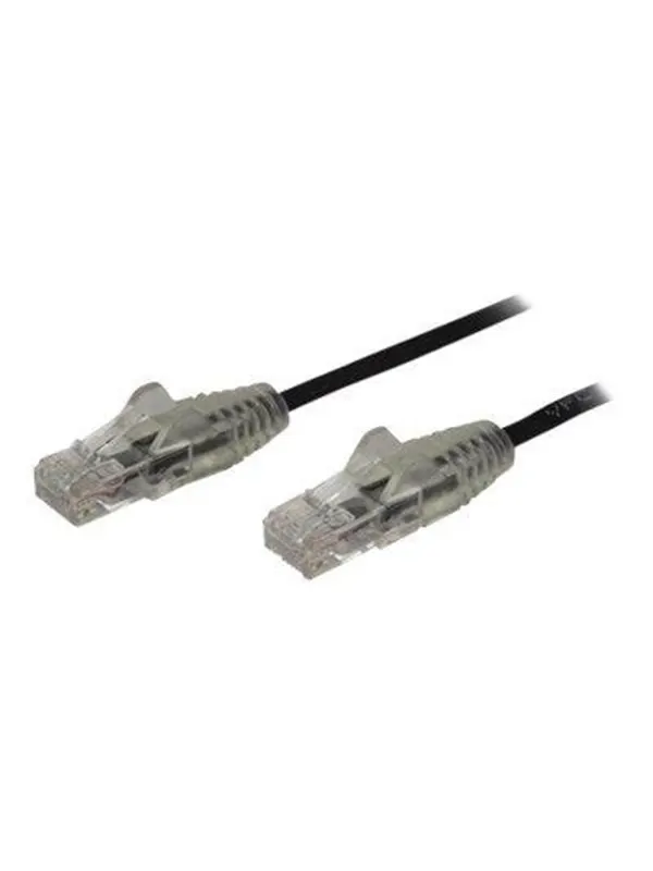 StarTech.com 3m CAT6 Cable - Black Slim CAT6 Patch Cord - Snagless - LSZH - patch cable - 3 m - black - Svart - 3m