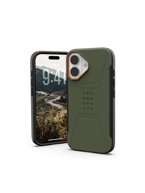 UAG Civilian Magsafe - Olive/Orange - iPhone 17