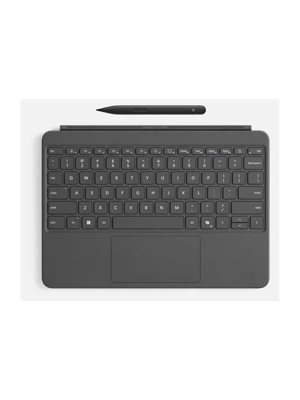 Microsoft Surface Pro Keyboard - 12-inch - keyboard - with touchpad accelerometer - slate - with Slim Pen Input Device - Tangentbord - Grå