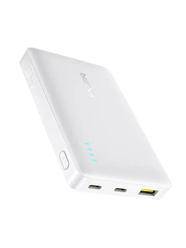 Baseus EnerFill FP21 Power Bank 10000mAh 22.5W USB-A - USB-C - White - 10000 mAh