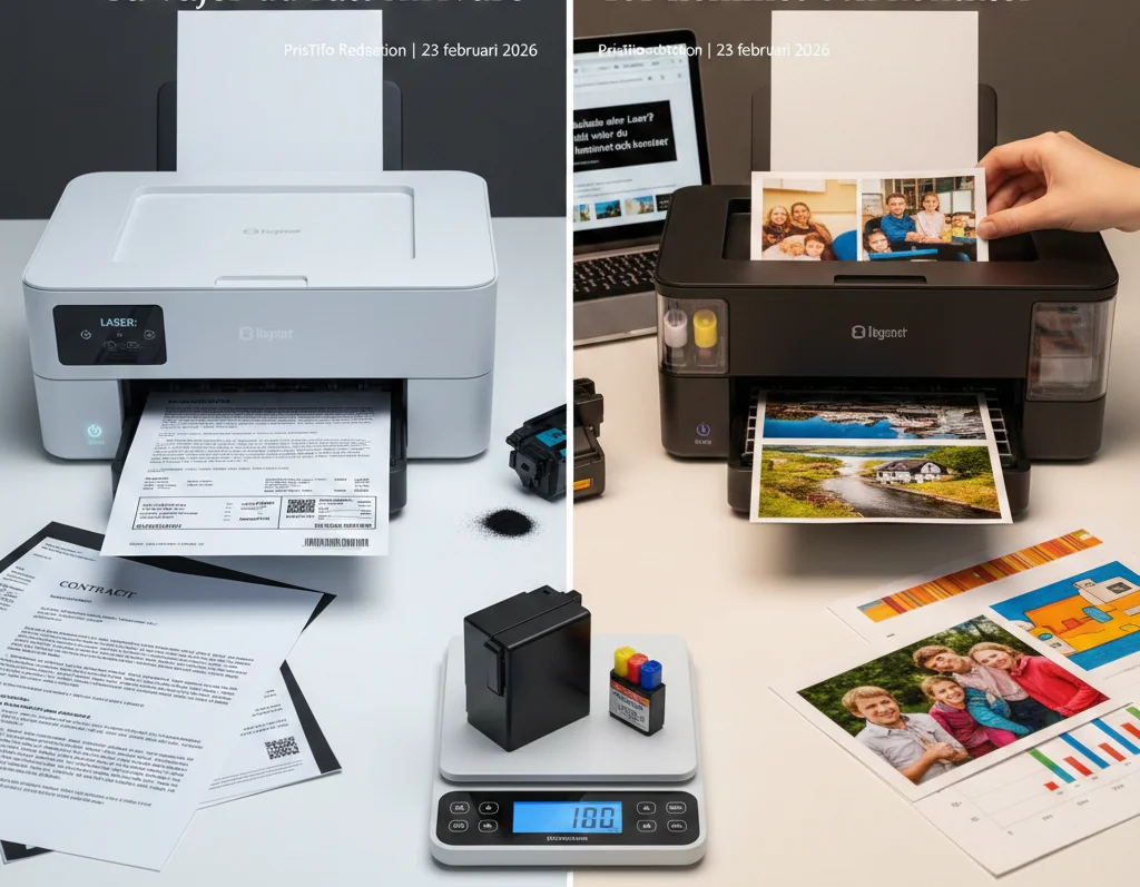 Bläckstråle eller Laser? Så väljer du rätt skrivare för hemmet och kontoret
