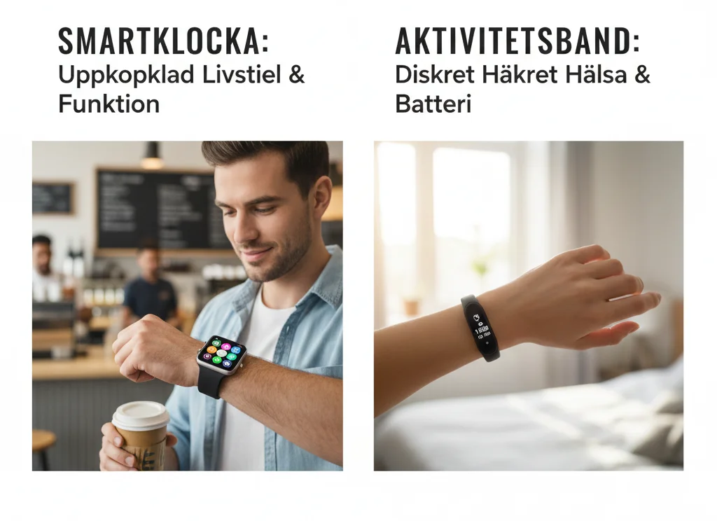 Smartklocka eller aktivitetsarmband? Så väljer du rätt för din livsstil
